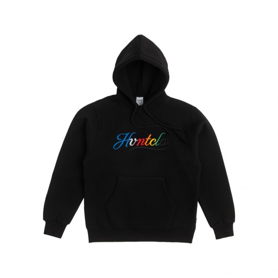 COLORFUL BLACK HOODIE