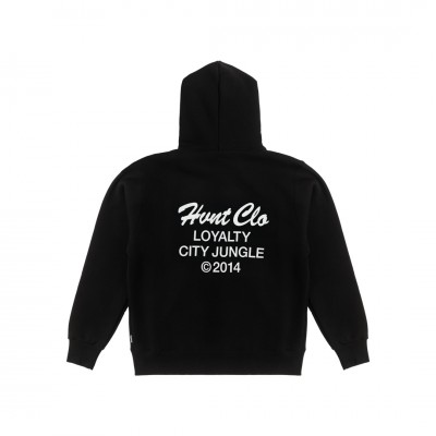 CITY JUNGLE BLACK ZIP-HOODIE