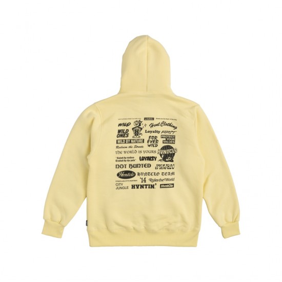 ALL LOGOS YELLOW HOODIE