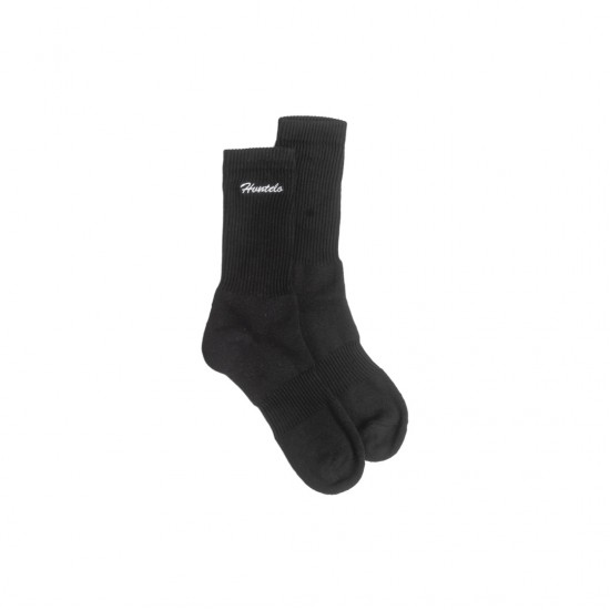 BRUSHED FONT BLACK SOCKS