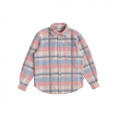 PLAID PINK/LIGHT BLUE/GREY/WHITE SHIRT