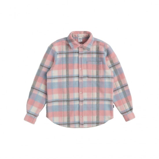 PLAID PINK/LIGHT BLUE/GREY/WHITE SHIRT