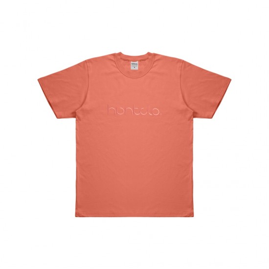 PEACH CIRCULAR FONT TEE