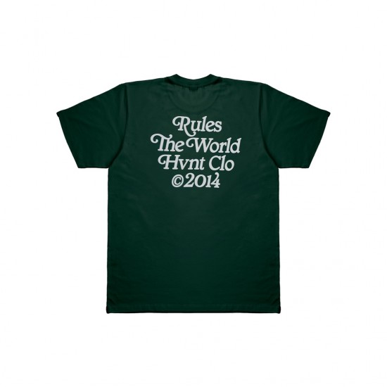 DARK GREEN RULES THE WORLD TEE