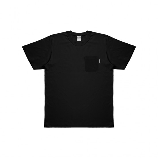 BLACK POCKET LABEL TEE