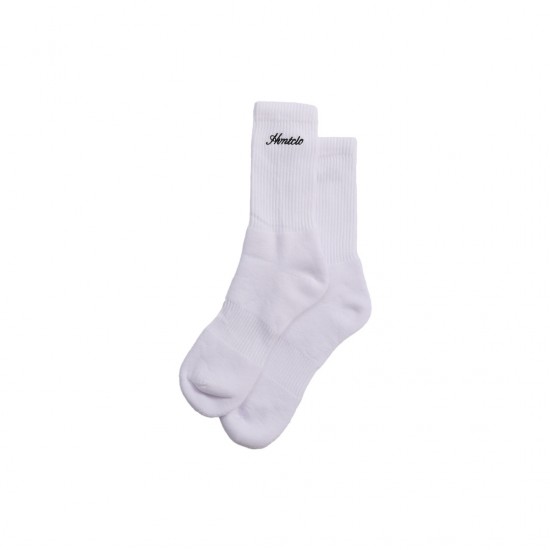 WHITE SIDEWAYS SOCKS