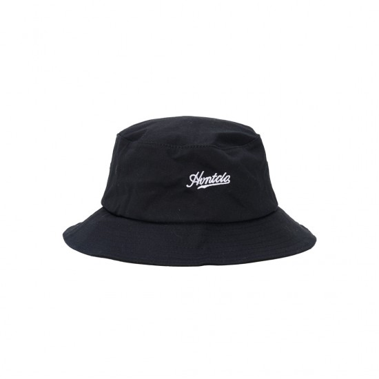 BLACK BASEBALL BUCKET HAT