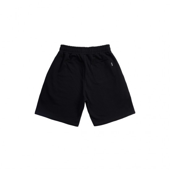 BLACK SIDEWAYS SHORTS