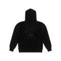 TONE TO TONE BLACK ZIP-HOODIE